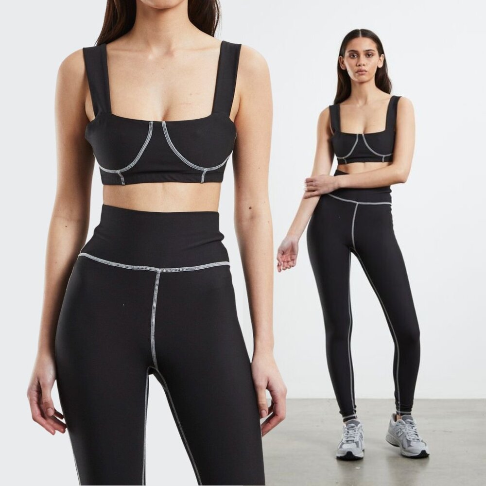 WeWoreWhat Corset Bra Top & Legging Set